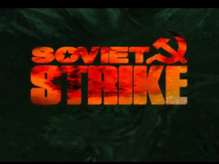Soviet Strike title screen for Playstation